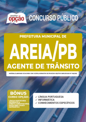 Apostila Prefeitura de Areia - PB - Agente de Trânsito