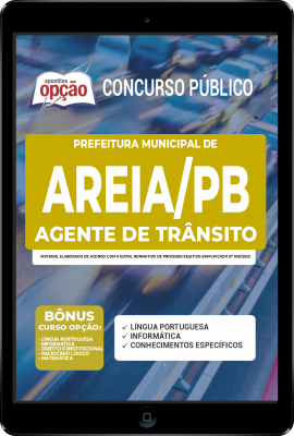 Apostila Prefeitura de Areia - PB em PDF - Agente de Trânsito