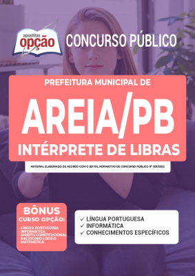 Apostila Prefeitura de Areia - PB - Intérprete de Libras