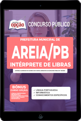 Apostila Prefeitura de Areia - PB em PDF - Intérprete de Libras