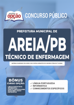 Apostila Prefeitura de Areia - PB - Técnico de Enfermagem