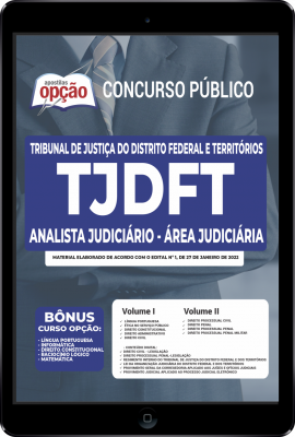 Apostila TJDFT em PDF - Analista Judiciário - Área Judiciária