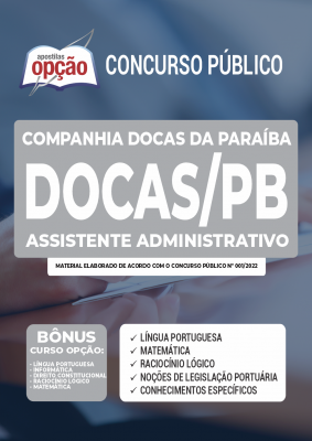 Apostila DOCAS-PB - Assistente Administrativo