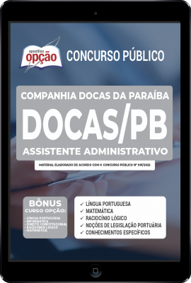 Apostila DOCAS-PB em PDF - Assistente Administrativo