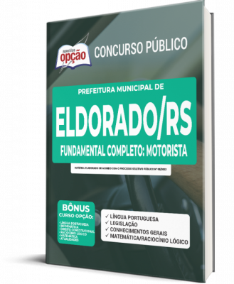 Apostila Prefeitura de Eldorado do Sul - RS - Fundamental Completo: Motorista