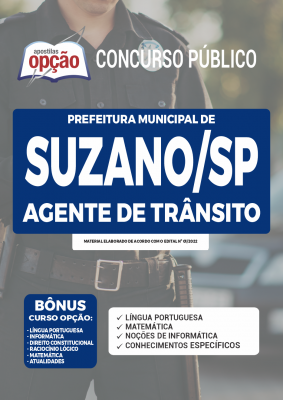 Apostila Prefeitura de Suzano - SP - Agente de Trânsito