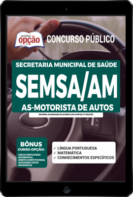 Apostila SEMSA-AM em PDF - AS-Motorista de Autos