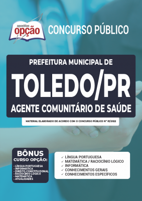 Apostila Prefeitura de Toledo - PR - Agente Comunitário de Saúde