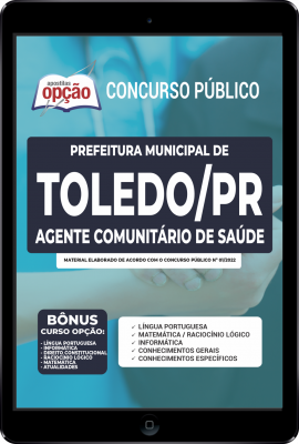 Apostila Prefeitura de Toledo - PR em PDF - Agente Comunitário de Saúde
