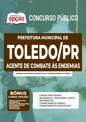 Apostila Prefeitura de Toledo - PR - Agente de Combate às Endemias