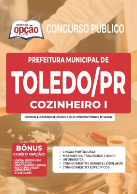 Apostila Prefeitura de Toledo - PR - Cozinheiro I