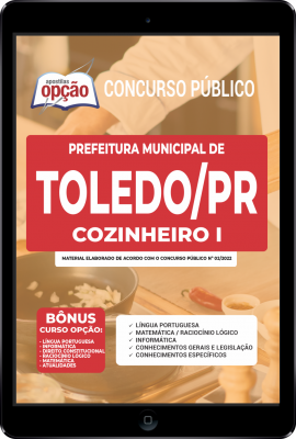 Apostila Prefeitura de Toledo - PR em PDF - Cozinheiro I