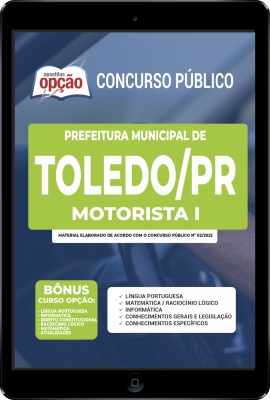 Apostila Prefeitura de Toledo - PR em PDF - Motorista I