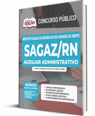 Apostila Instituto SAGAZ - RN - Auxiliar Administrativo