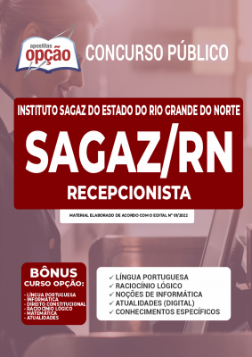 Apostila Instituto SAGAZ - RN - Recepcionista