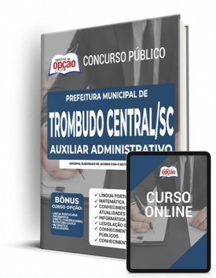 Apostila Prefeitura de Trombudo Central - SC - Auxiliar Administrativo