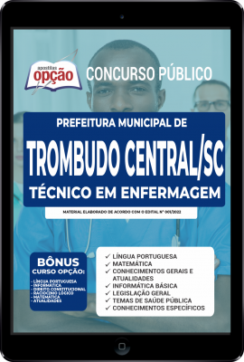 Apostila Prefeitura de Trombudo Central - SC em PDF - Técnico em Enfermagem
