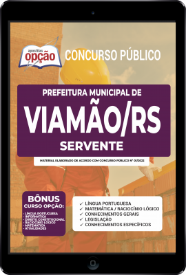 Apostila Prefeitura de Viamão - RS em PDF - Servente