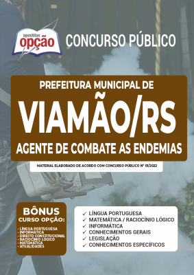 Apostila Prefeitura de Viamão - RS - Agente de Combate as Endemias