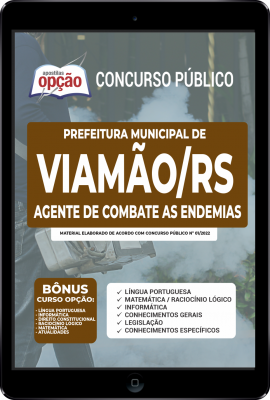 Apostila Prefeitura de Viamão - RS em PDF - Agente de Combate as Endemias