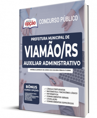 Apostila Prefeitura de Viamão - RS - Auxiliar Administrativo