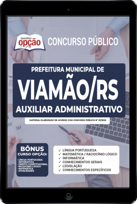 Apostila Prefeitura de Viamão - RS em PDF - Auxiliar Administrativo