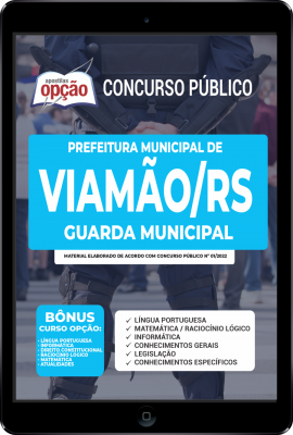 Apostila Prefeitura de Viamão - RS em PDF  - Guarda Municipal