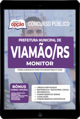 Apostila Prefeitura de Viamão - RS em PDF - Monitor