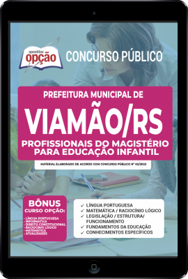 Apostila Prefeitura de Viamão - RS em PDF - Profissionais do Magistério para Educação Infantil