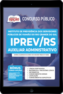 Apostila IPREV-RS em PDF - Auxiliar Administrativo
