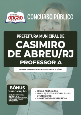 Apostila Prefeitura de Casimiro de Abreu - RJ - Professor A