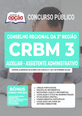Apostila CRBM 3 - Auxiliar - Assistente Administrativo