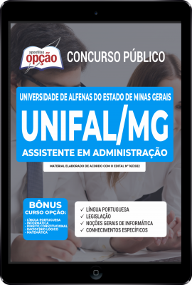 Apostila UNIFAL-MG em PDF - Assistente em Administração