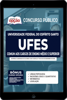 Apostila UFES em PDF - Comum aos Cargos de Ensino Médio e Superior