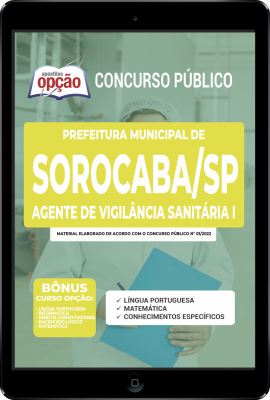 Apostila Prefeitura de Sorocaba - SP em PDF - Agente de Vigilância Sanitária I