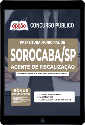 Apostila Prefeitura de Sorocaba - SP em PDF - Agente de Fiscalização