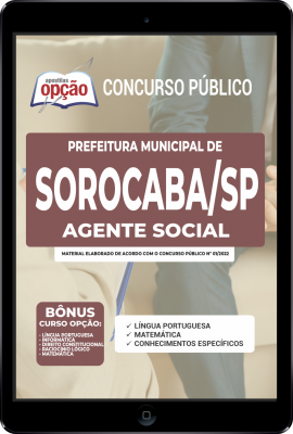 Apostila Prefeitura de Sorocaba - SP em PDF - Agente Social