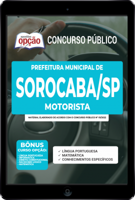 Apostila Prefeitura de Sorocaba - SP em PDF - Motorista