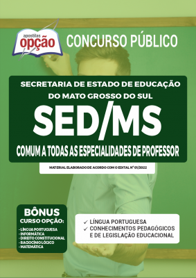 Apostila SED-MS - Comum a Todas as Especialidades de Professor