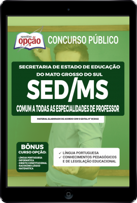 Apostila SED-MS em PDF - Comum a Todas as Especialidades de Professor