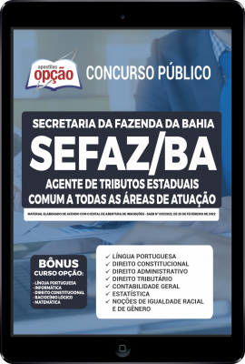 Apostila SEFAZ-BA em PDF - Agente de Tributos Estaduais - Comum a Todas as Áreas de Atuação