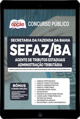 Apostila SEFAZ-BA em PDF - Agente de Tributos Estaduais - Administração Tributária