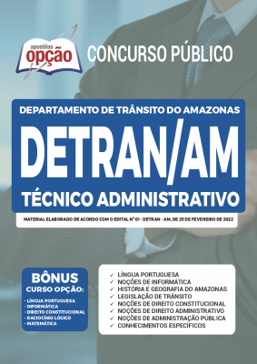 Apostila DETRAN-AM - Técnico Administrativo