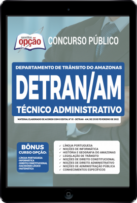 Apostila DETRAN-AM em PDF - Técnico Administrativo