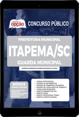 Apostila Prefeitura de Itapema - SC em PDF - Guarda Municipal