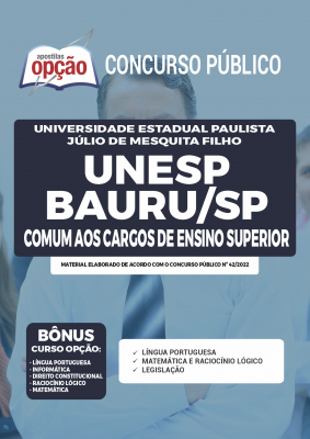 Apostila UNESP Bauru - SP - Comum aos Cargos de Ensino Superior