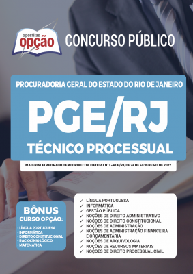 Apostila PGE-RJ - Técnico Processual