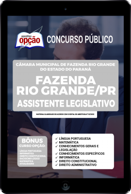 Apostila Câmara de Fazenda Rio Grande - PR PDF - Assistente Legislativo