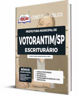 Apostila Prefeitura de Votorantim - SP - Escriturário