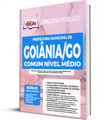 Apostila Prefeitura de Goiânia - GO - Comum Nível Médio